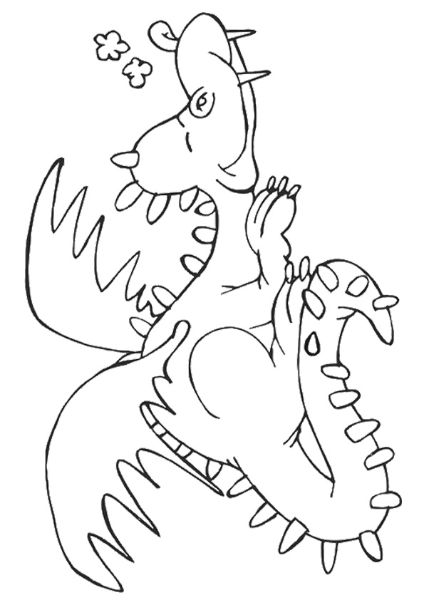 Free printable dragon coloring pages for kids