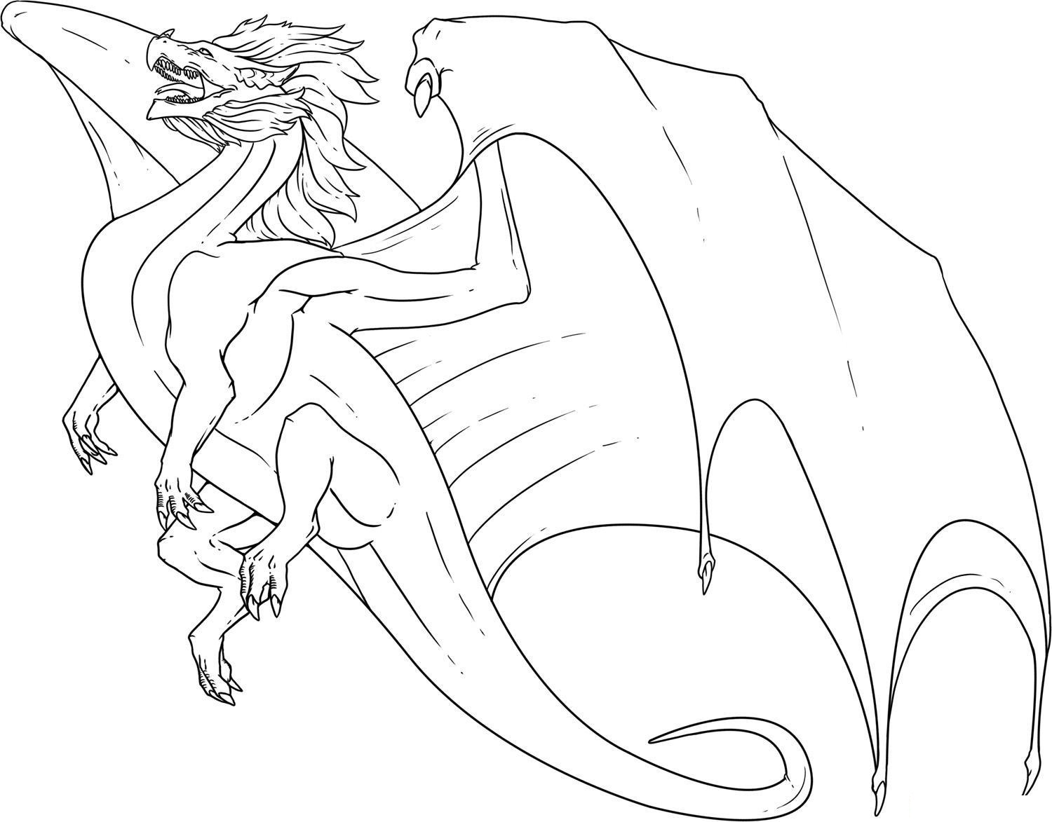Free printable dragon coloring pages for kids