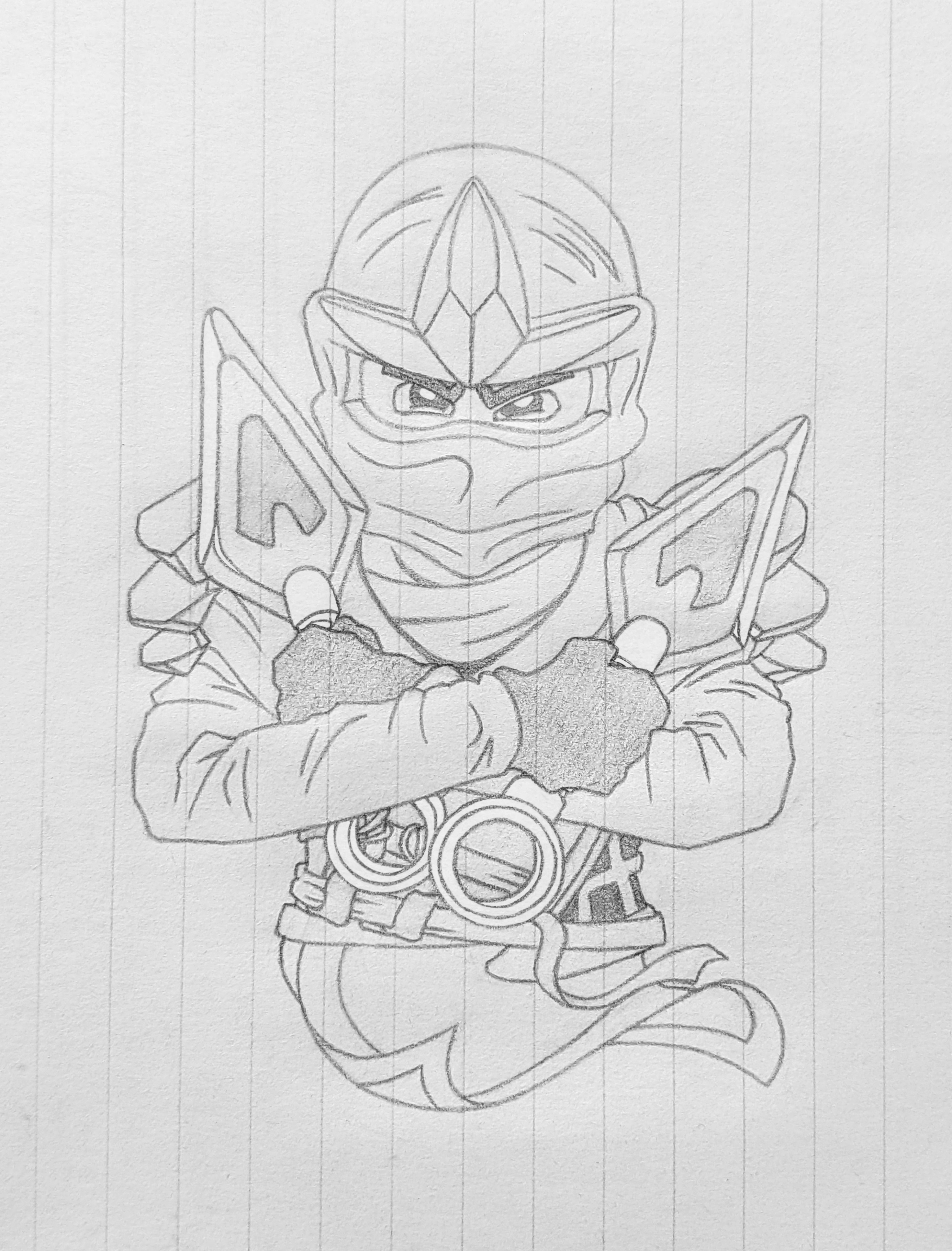All my ninjago drawings new to old rninjago