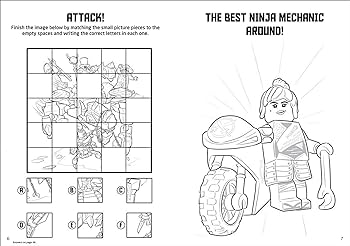 Lego ninjago ninja warriors in action coloring activity with crayons ameet publishing books