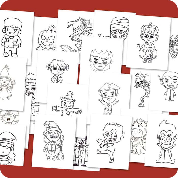 Free halloween coloring sheets mrs merry