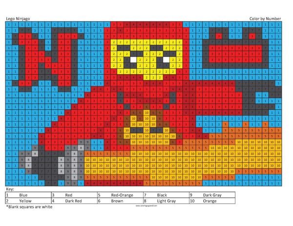 Lego ninjago coloring page