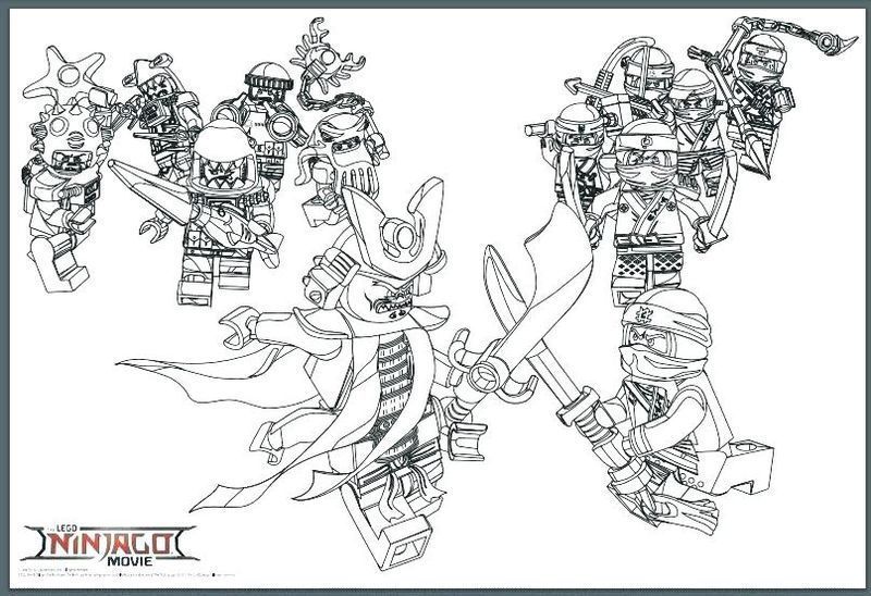 Lego ninjago coloring pages pdf to improve your kids coloring skill