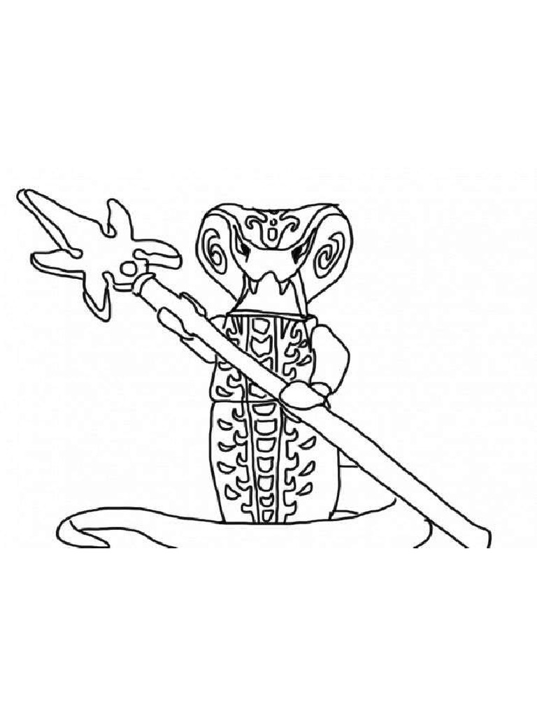 Coloriage lego ninjago serpent king
