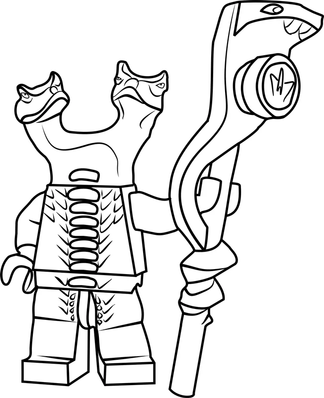 Ninjago fangdam coloring page
