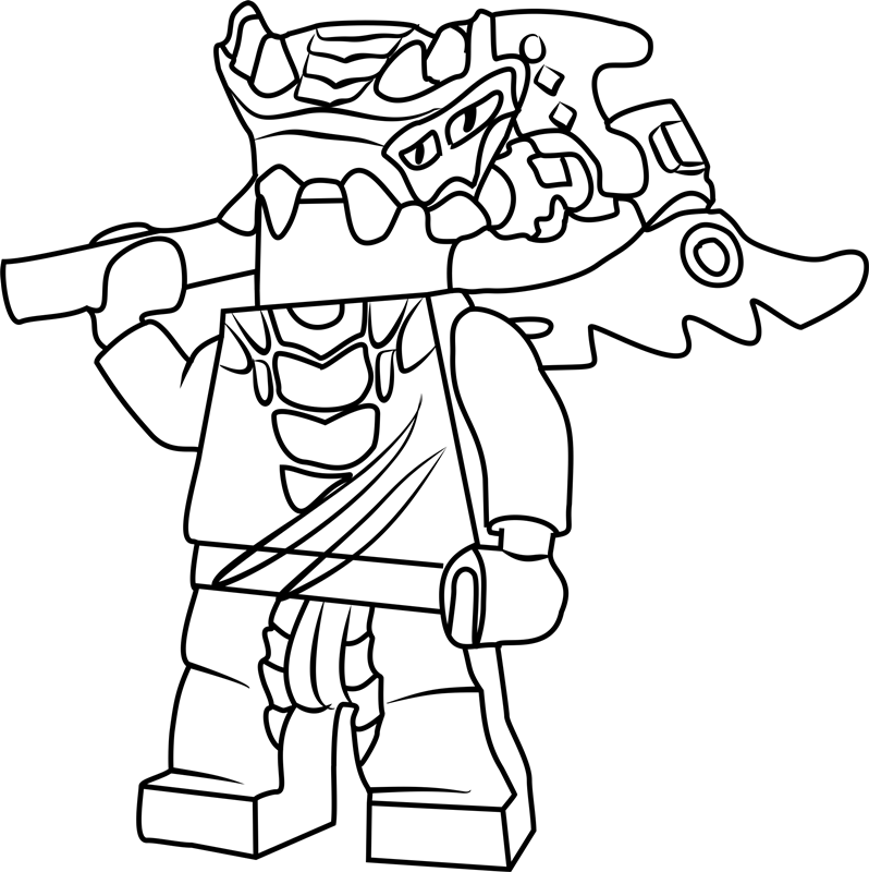 Ninjago serpent lego coloring book to print and online