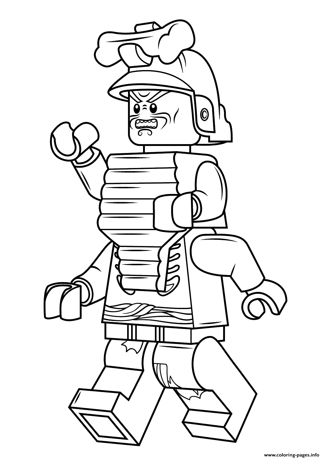 Lego ninjago lord garmadon coloring page printable