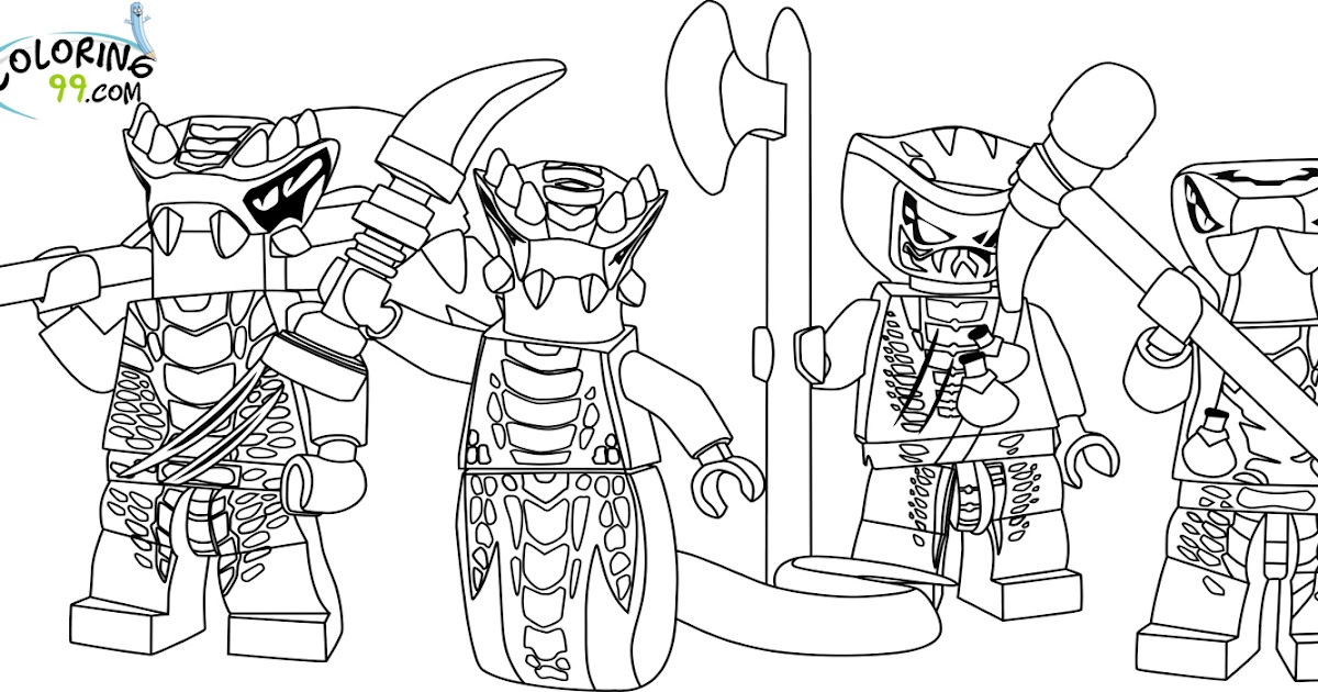 Lego ninjago venomari coloring pages team colors
