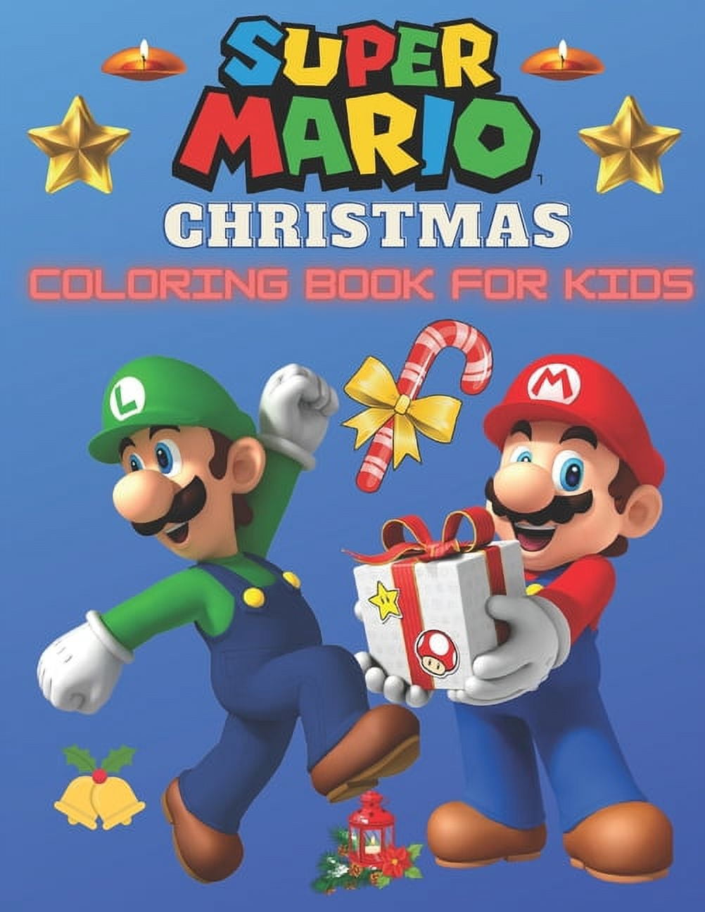 Super mario christmas coloring book for kids toddlers adults fun childrens merry christmas season with flawless activity book gift beautiful pages and unique images dot to dot more characters of