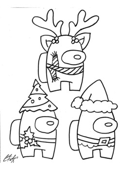 Video game astronaut christmasholiday coloring sheets by casey fitzgerald