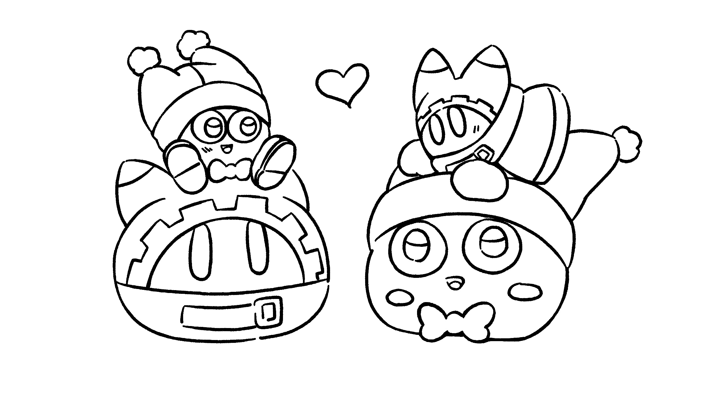 Bridgetð on x have to color this but for now lineart kirby kirbyfanart marx magolor nintendo httpstcofyriwbbn x