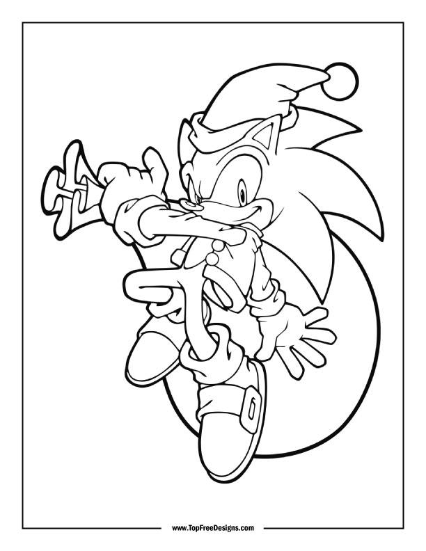 Sonic coloring pages
