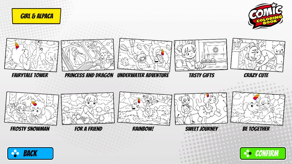 Ic coloring book my friend alpacornic coloring book switch