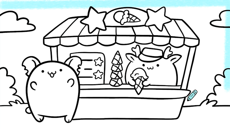 Draw and color kawaii for switch