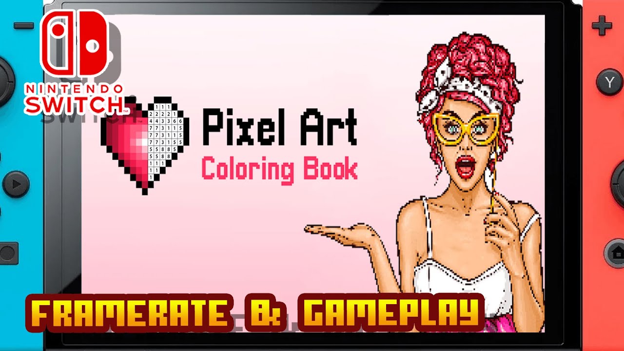 Pixel art coloring book