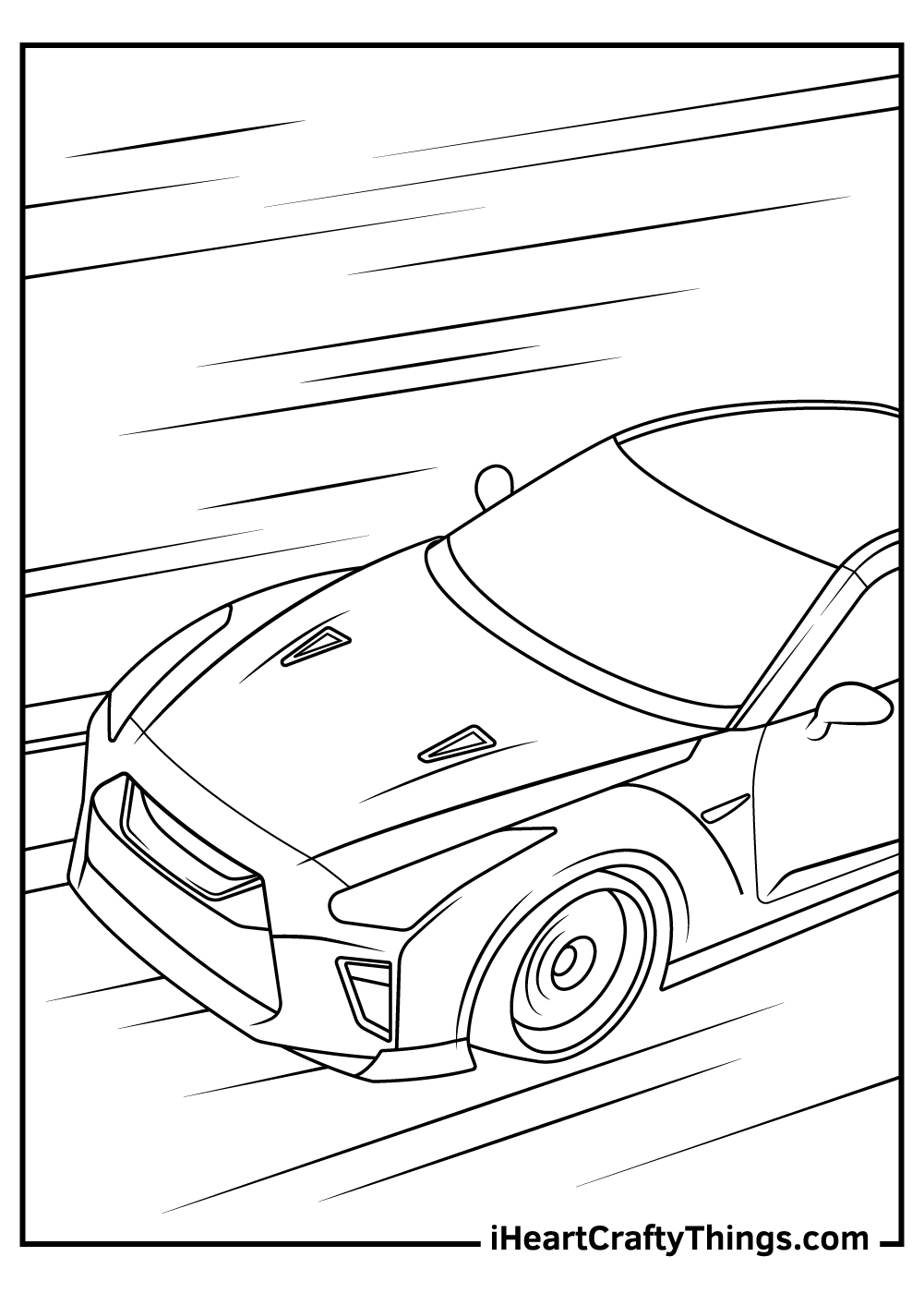Sports car coloring pages updated