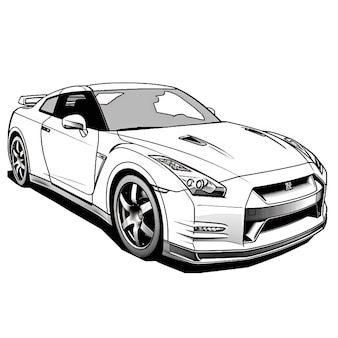 Page race car coloring page pictures