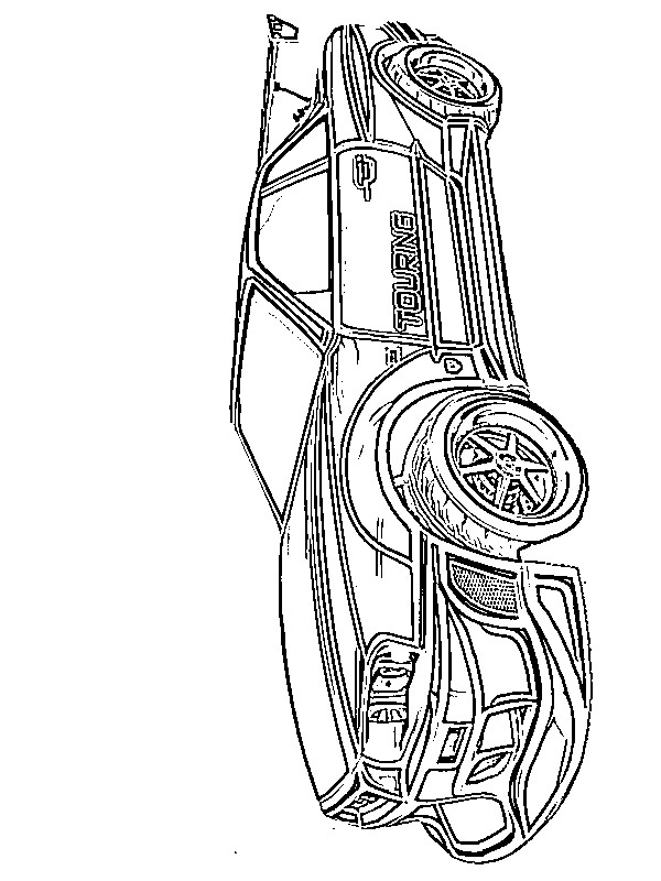 Nissan gtr skyline rocket league coloring page
