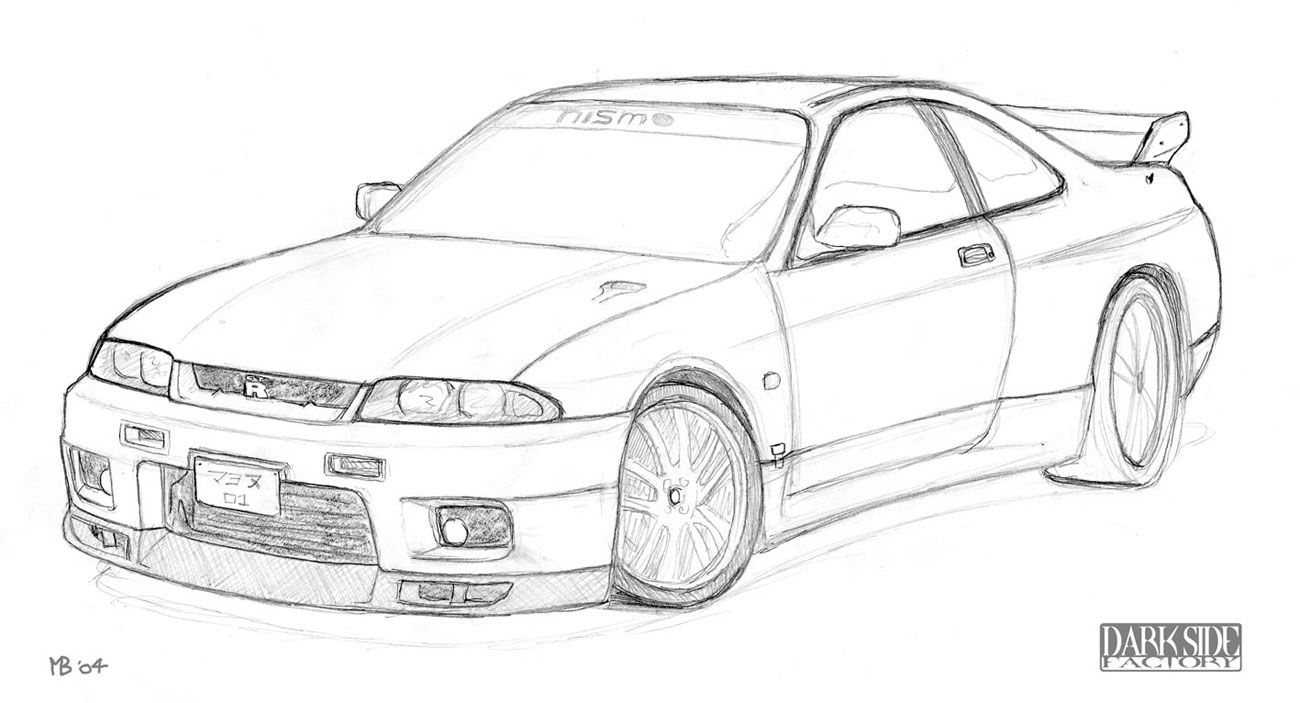 Nissan skyline coloring pages nissan skyline pictures of sports cars skyline drawing