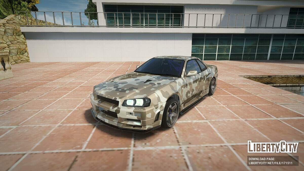 Download nissan skyline r coloring for gta san andreas