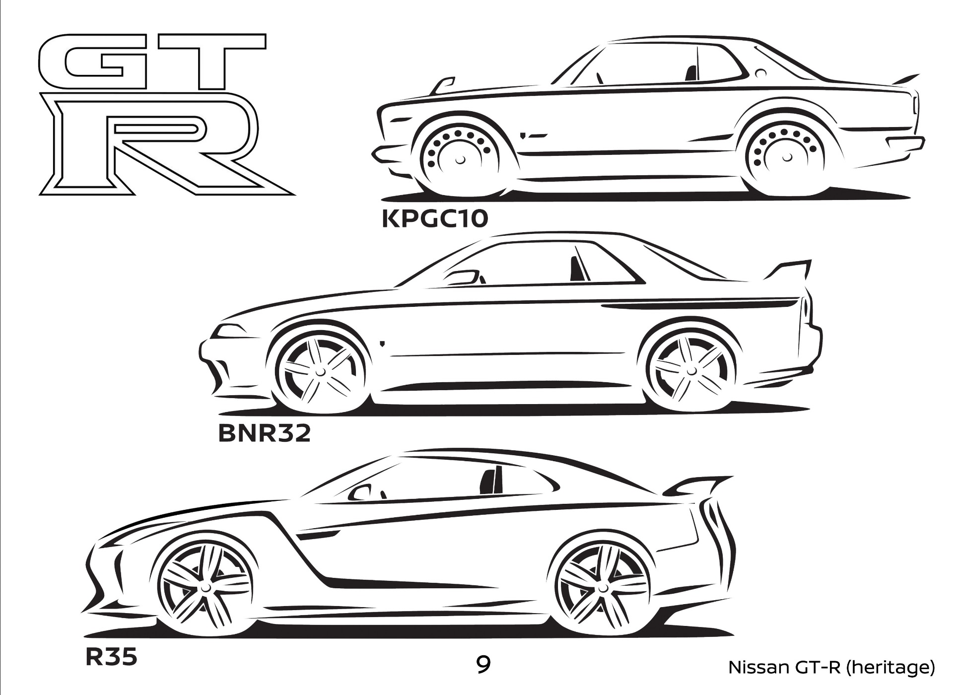Art corner stave off coronavirus boredom with an official nissan coloring book japanese nostalgic car