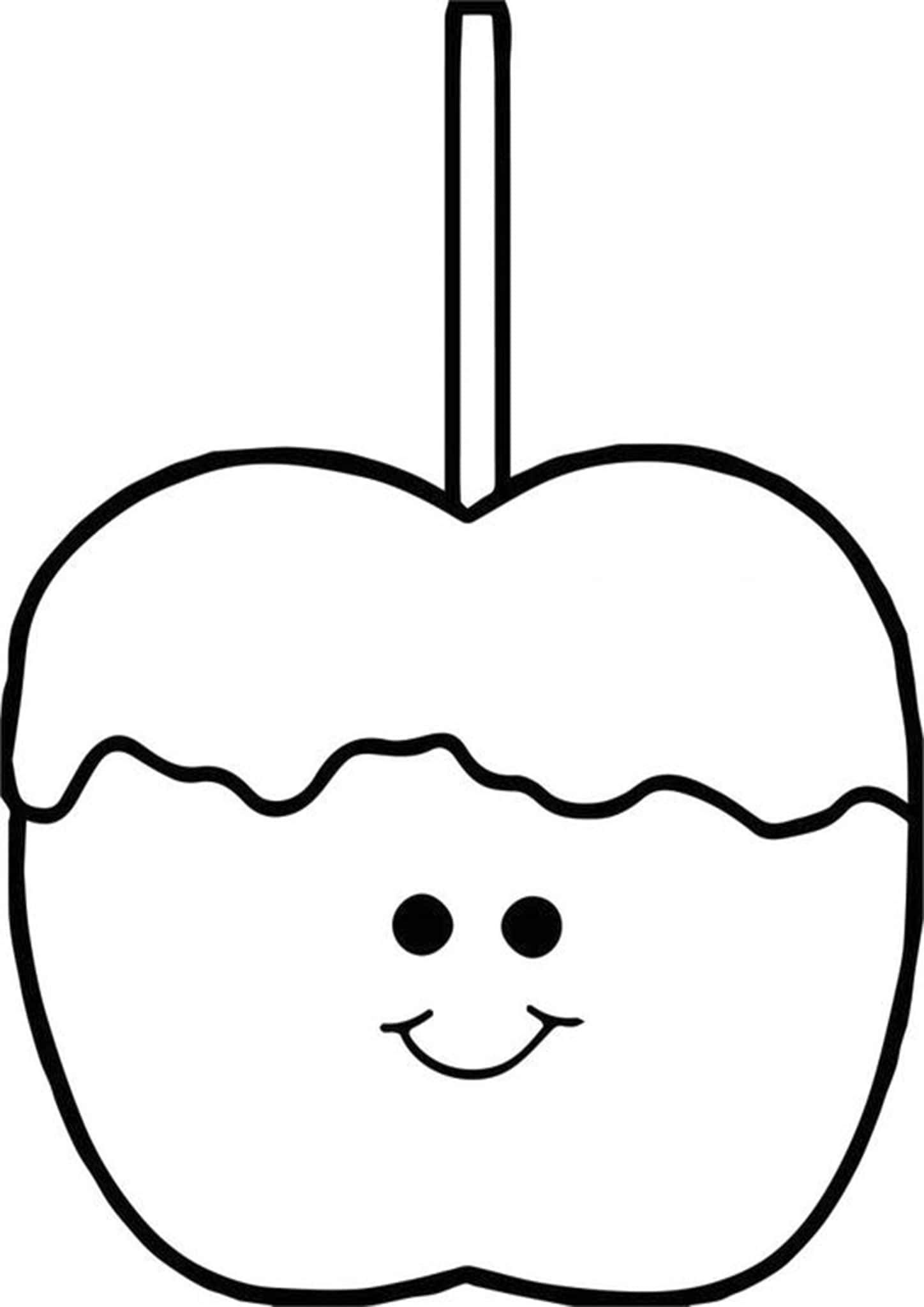 Free easy to print candy coloring pages