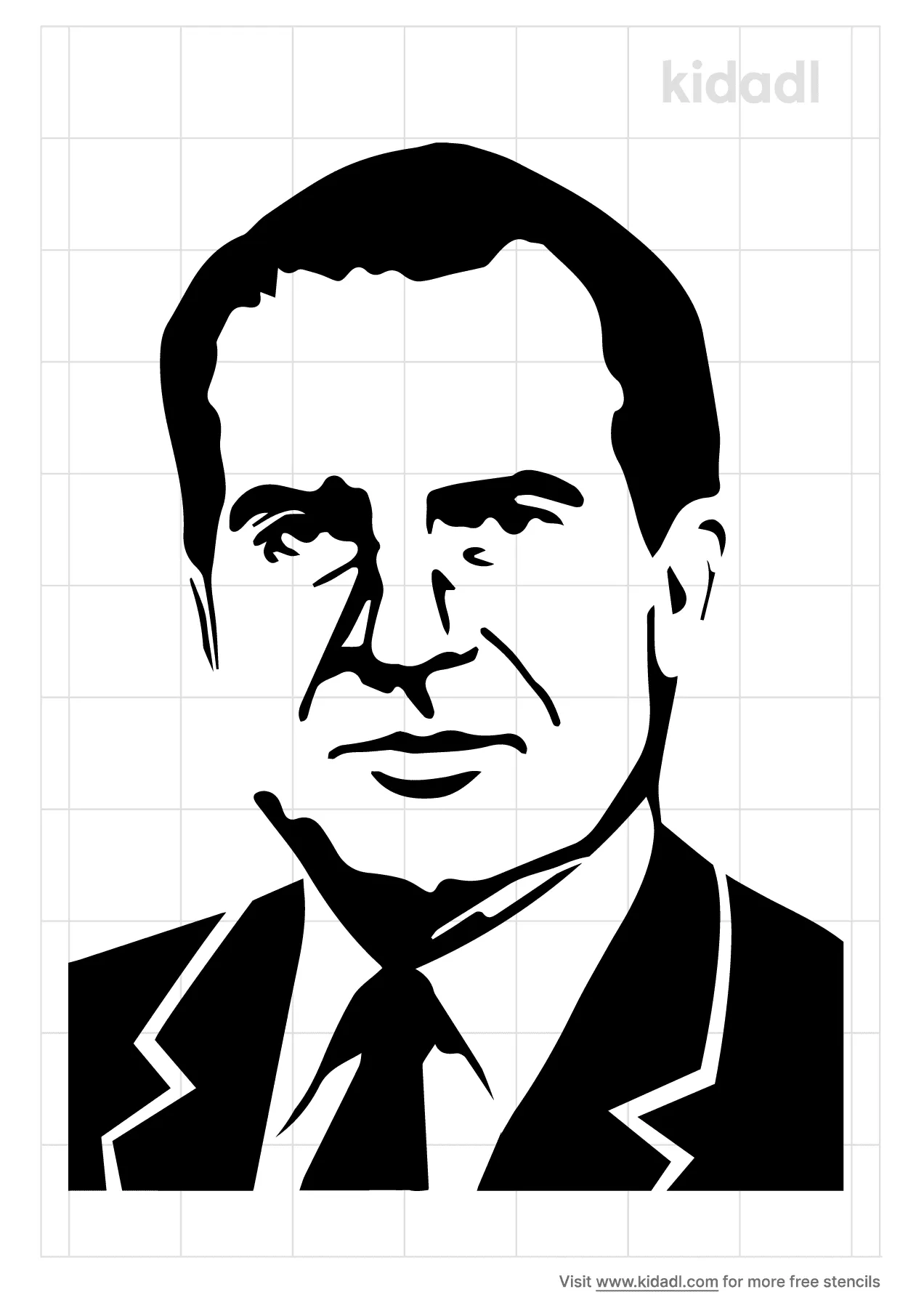 Free richard nixon stencil stencil printables
