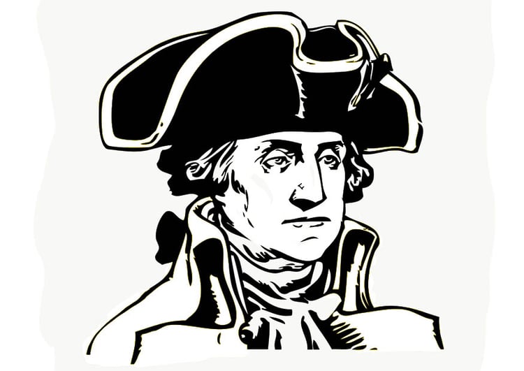 Coloring page george washington