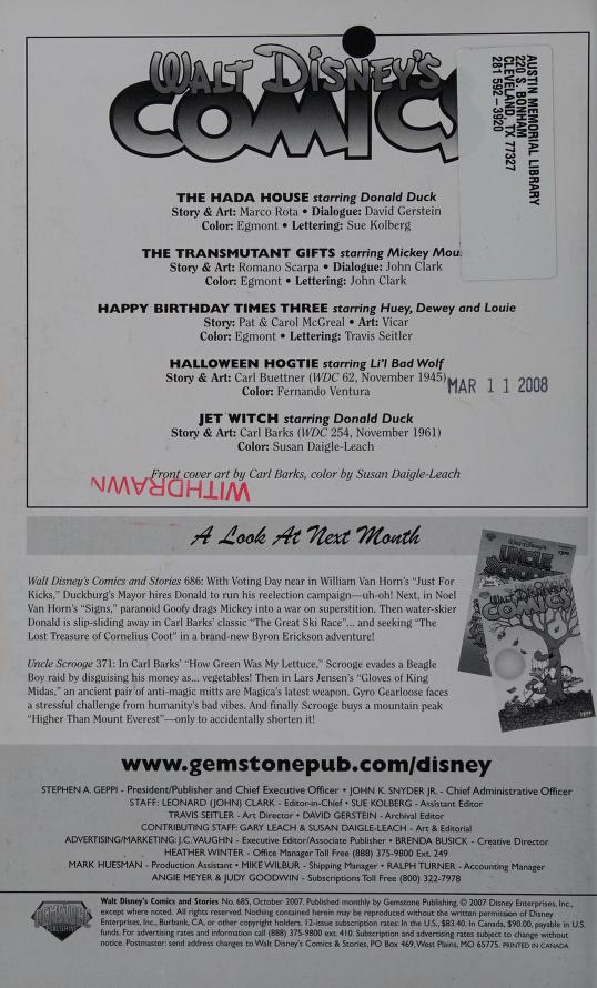 Walt disneys comics and stories free download borrow and streaming internet