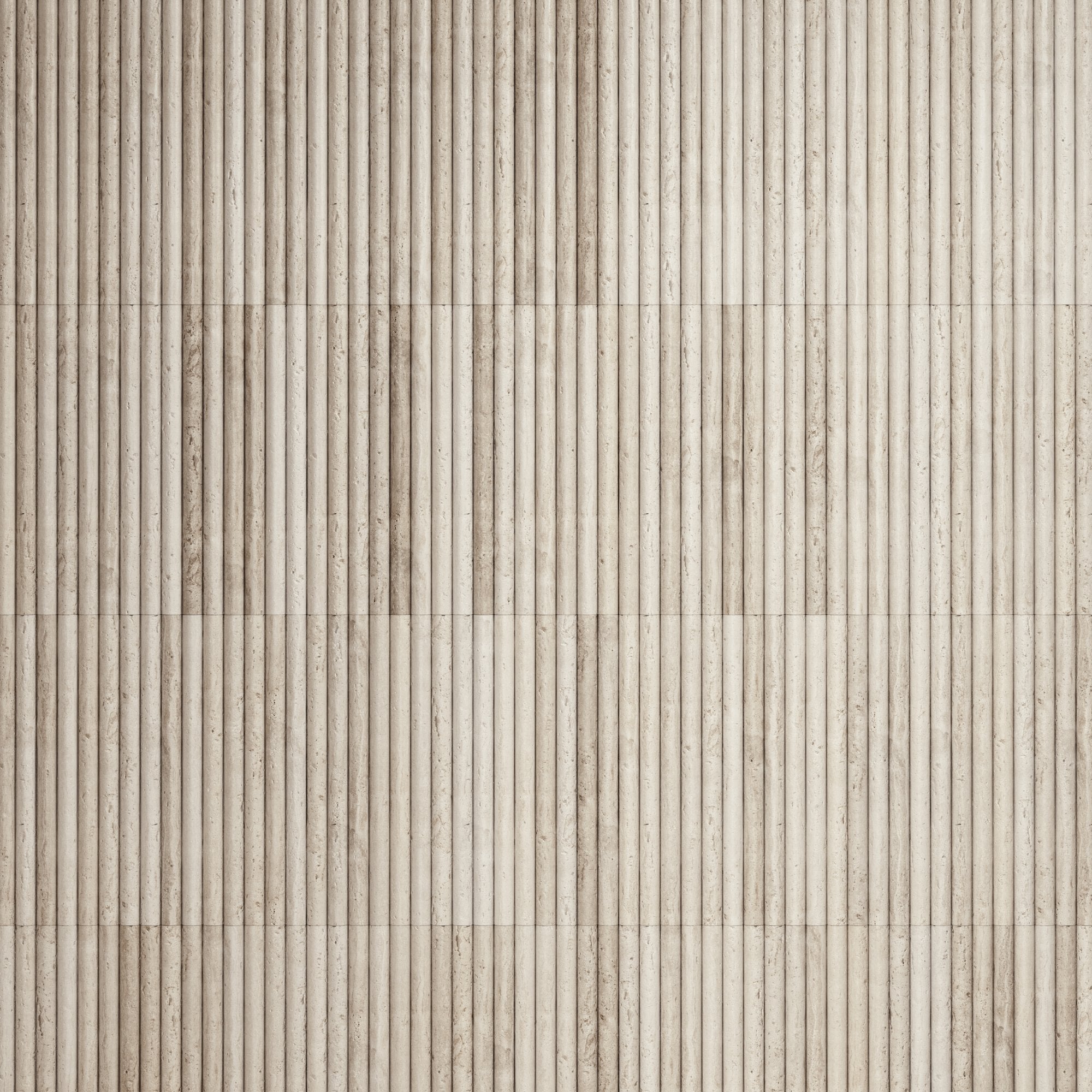 Romano fluted travertine stone mosaic wall tile