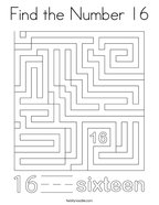 Number coloring pages