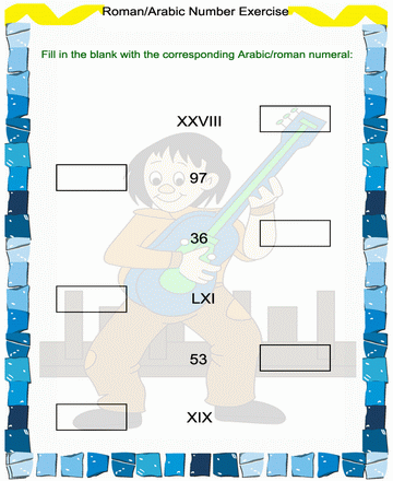 Printable roman numbers coloring worksheets free online coloring pages