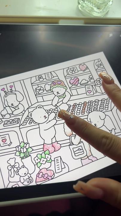 Pov you download bobbiegoods digital coloring pages and import them bobbie goods coloring book