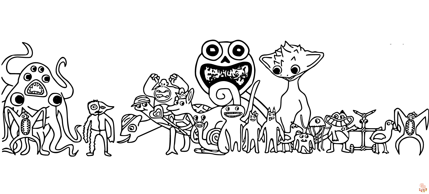 Garten of banban coloring pages free printable easy to color