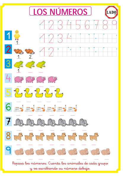 Strok letters numbers and color â