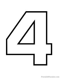 Printable number outline printable numbers bubble numbers large printable numbers