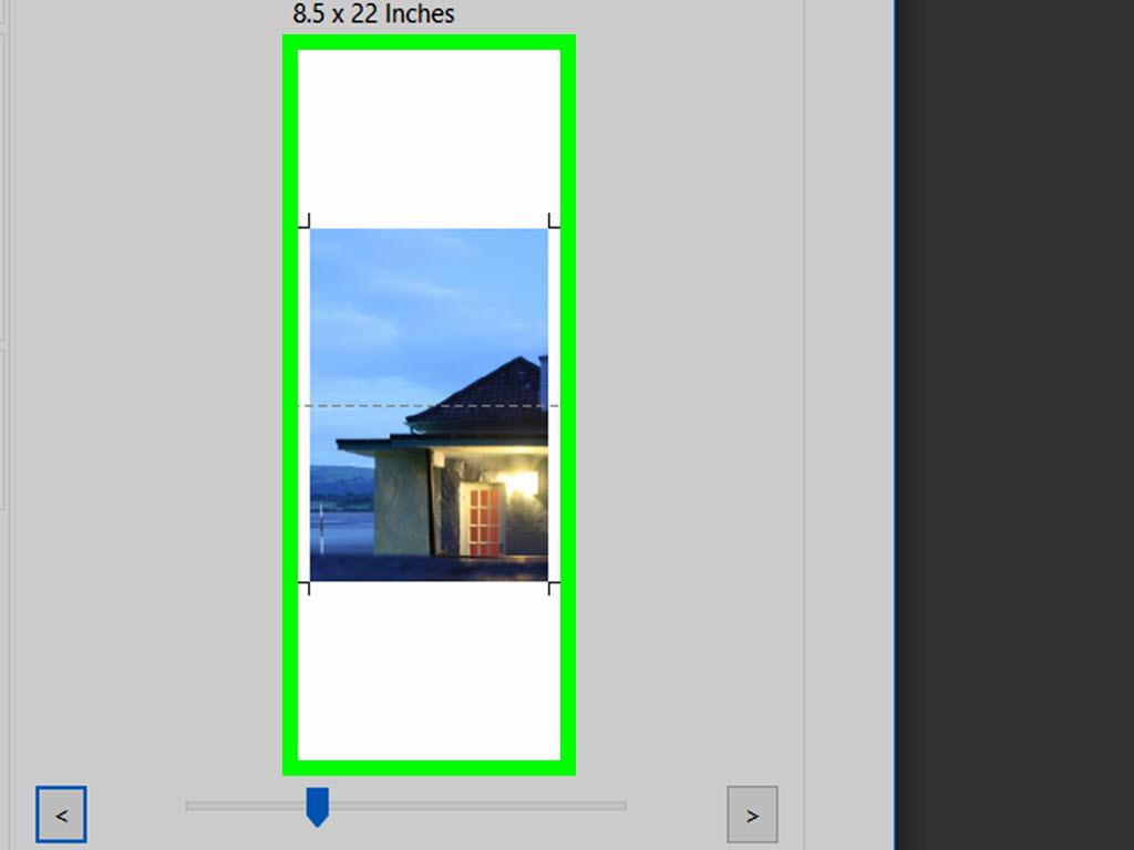 How to print a large image on multiple pages on pc or mac