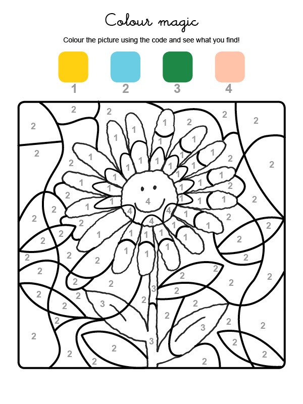 Colour by numbers una margarita