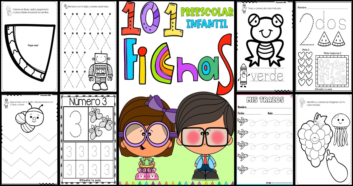 Fichas y actividades para preescolar e infantil trazo apresto colorear pre escrituraâ â imagenes educativas