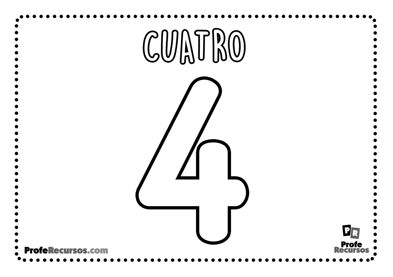 Numero para colorear