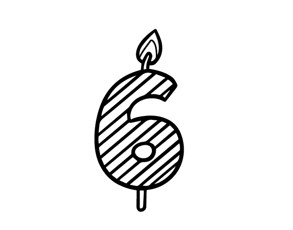 Years old coloring page