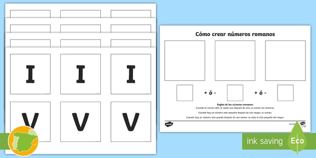 Ficha cãmo crear los nãºmeros romanos teacher made