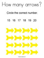 Number coloring pages