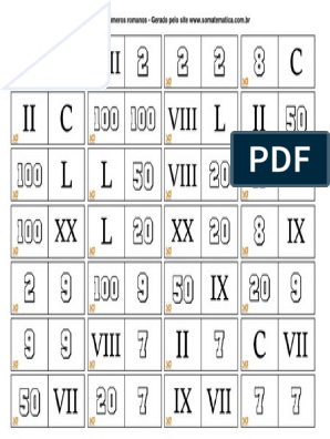 Dominã de numeraãão romana pdf