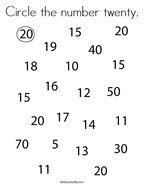 Number coloring pages