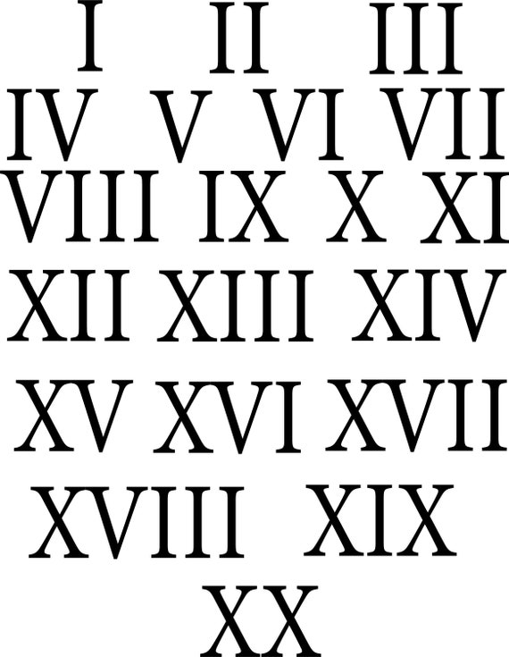 Buy roman numerals