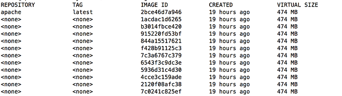How to remove none images after building