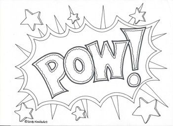 Ic book superhero sound effect coloring pages coloring pages love coloring pages coloring pages for teenagers