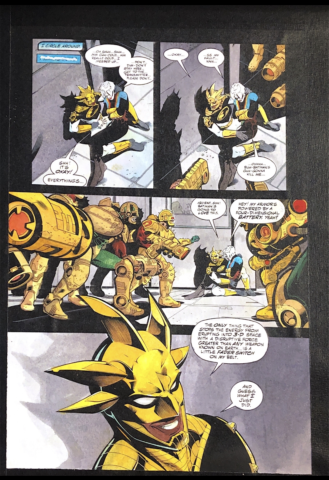 Jla production color guide page dc jan patrick garrahy in roland benton s dc jla and jsa ic art gallery room