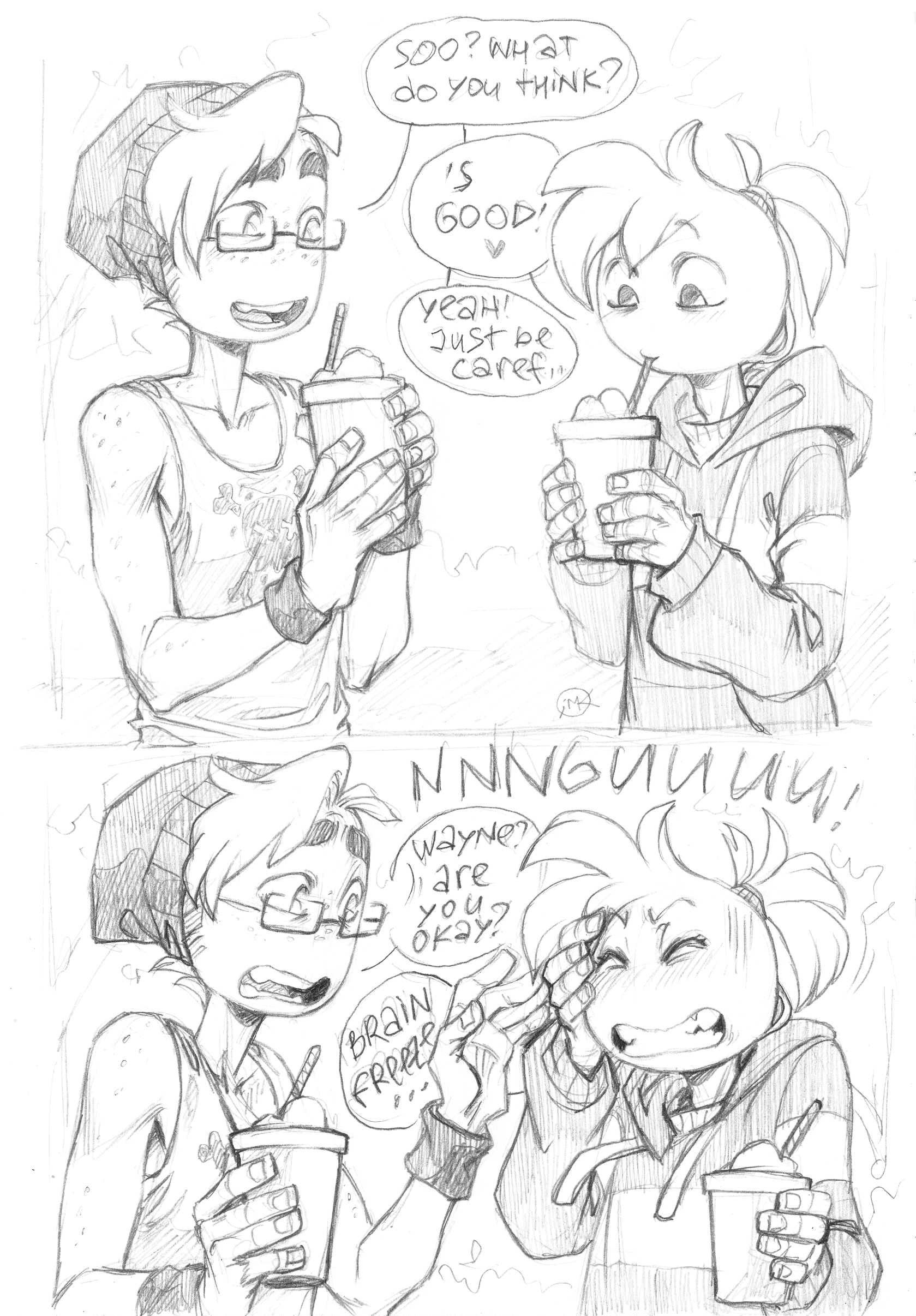 Madmaddyðµ on x wayne and tk have some quality time together someone has no chill when it es to sweets or too much chill eeeh yeah wayne gets migranes and colds very